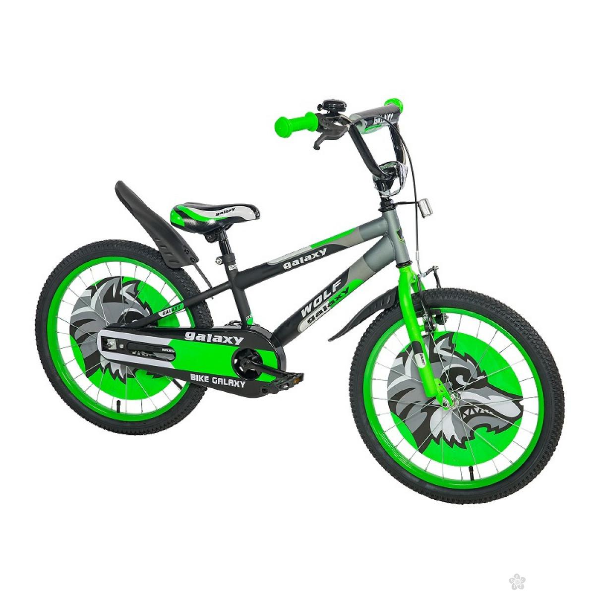 Dečiji Bicikl Wolf 20 crna/siva/zelena, 650090 