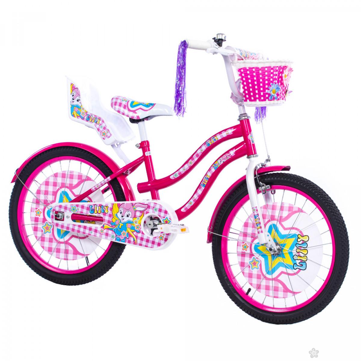 Dečiji Bicikl  Lilly 20 roza/bela, 650095 