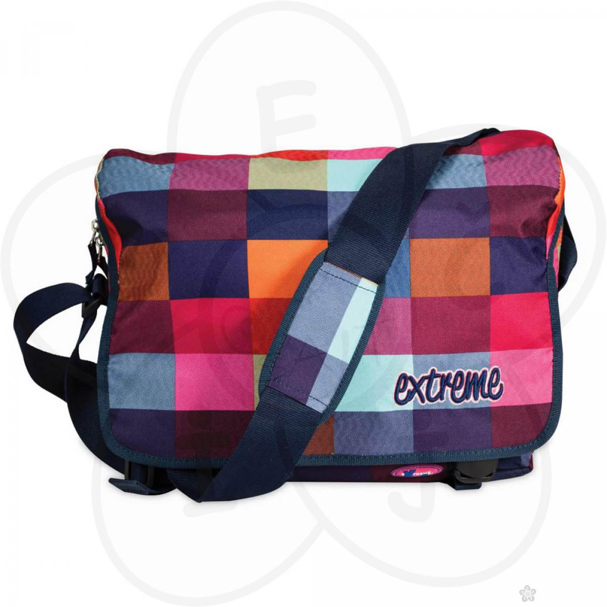 Torba na rame, šarene kockice 