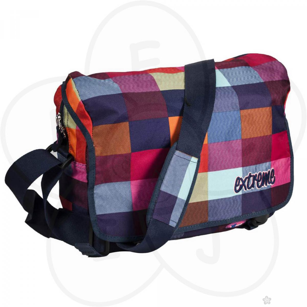 Torba na rame, šarene kockice 