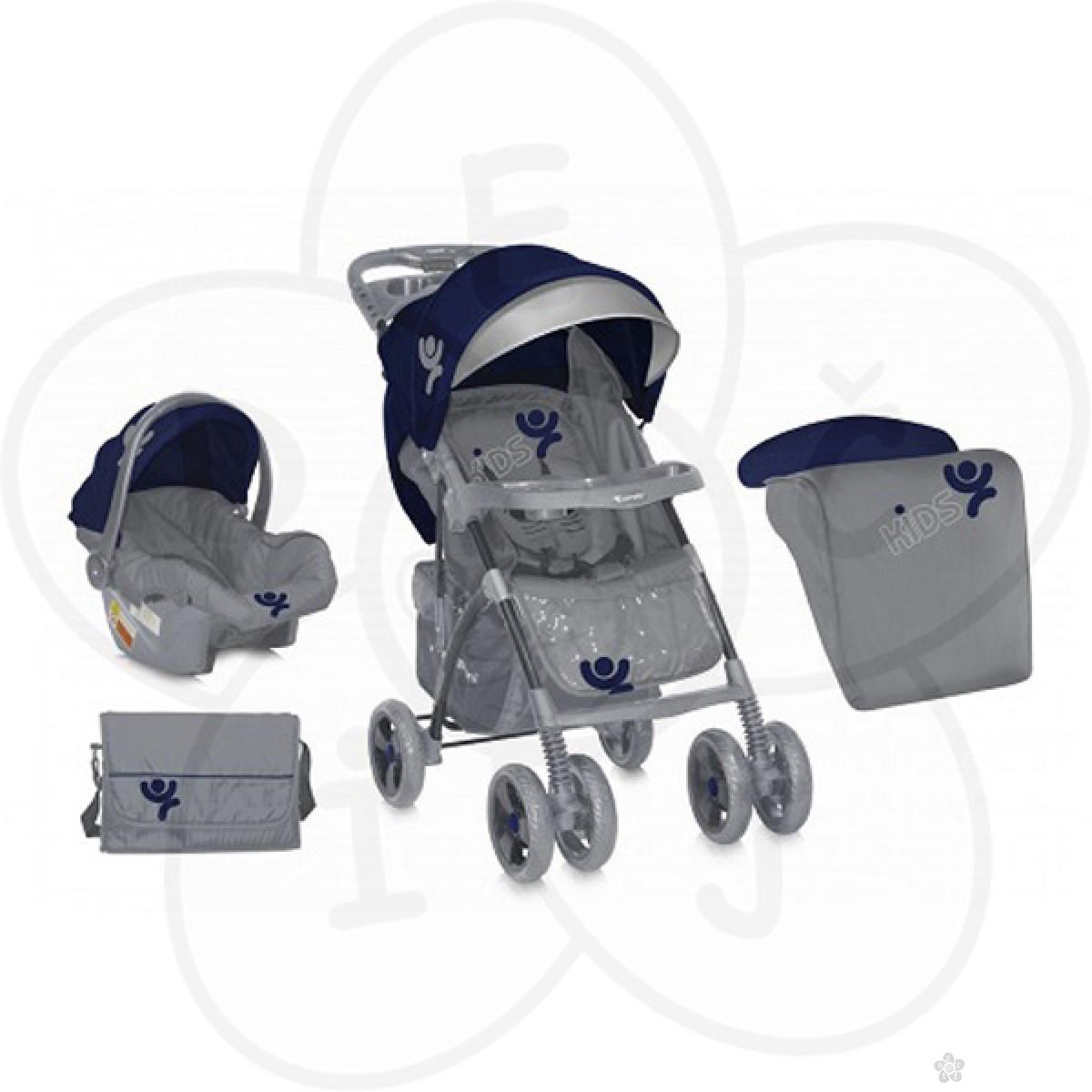 Kolica Rio Set - Blue Grey 