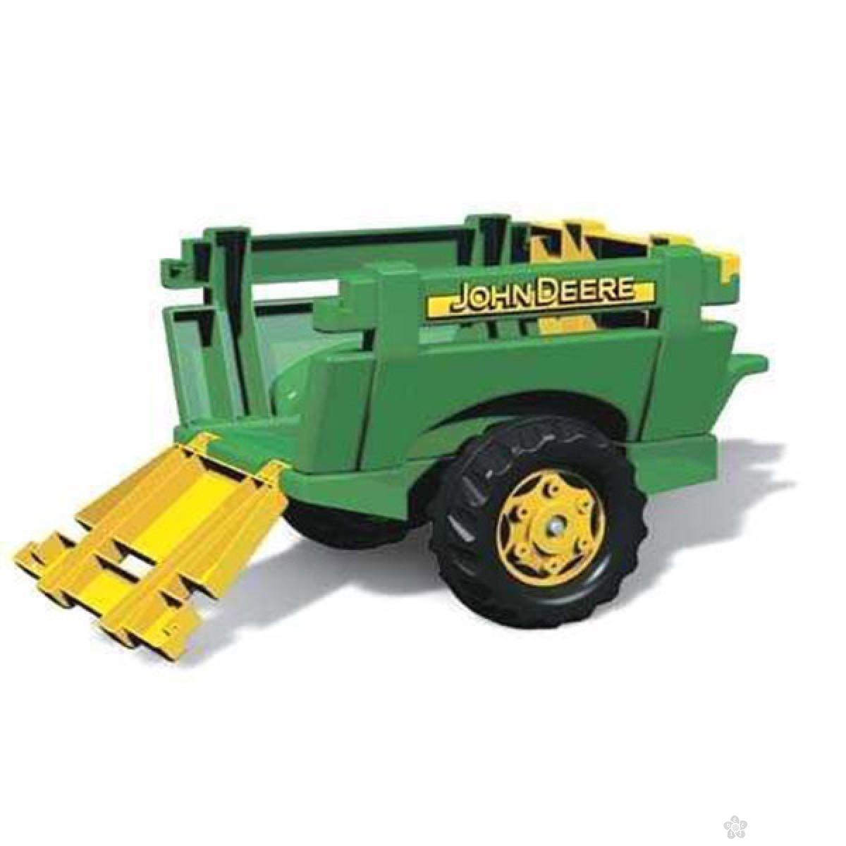 Traktor na pedale sa prednjom kašikom i prikolicom Rolly Junior John Deere 811496 