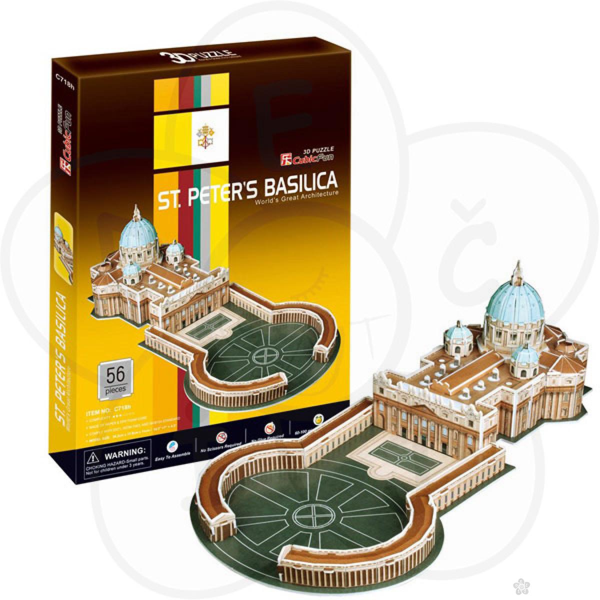 3D puzzle Bazilika Svetog Petra u Vatikanu 58098 