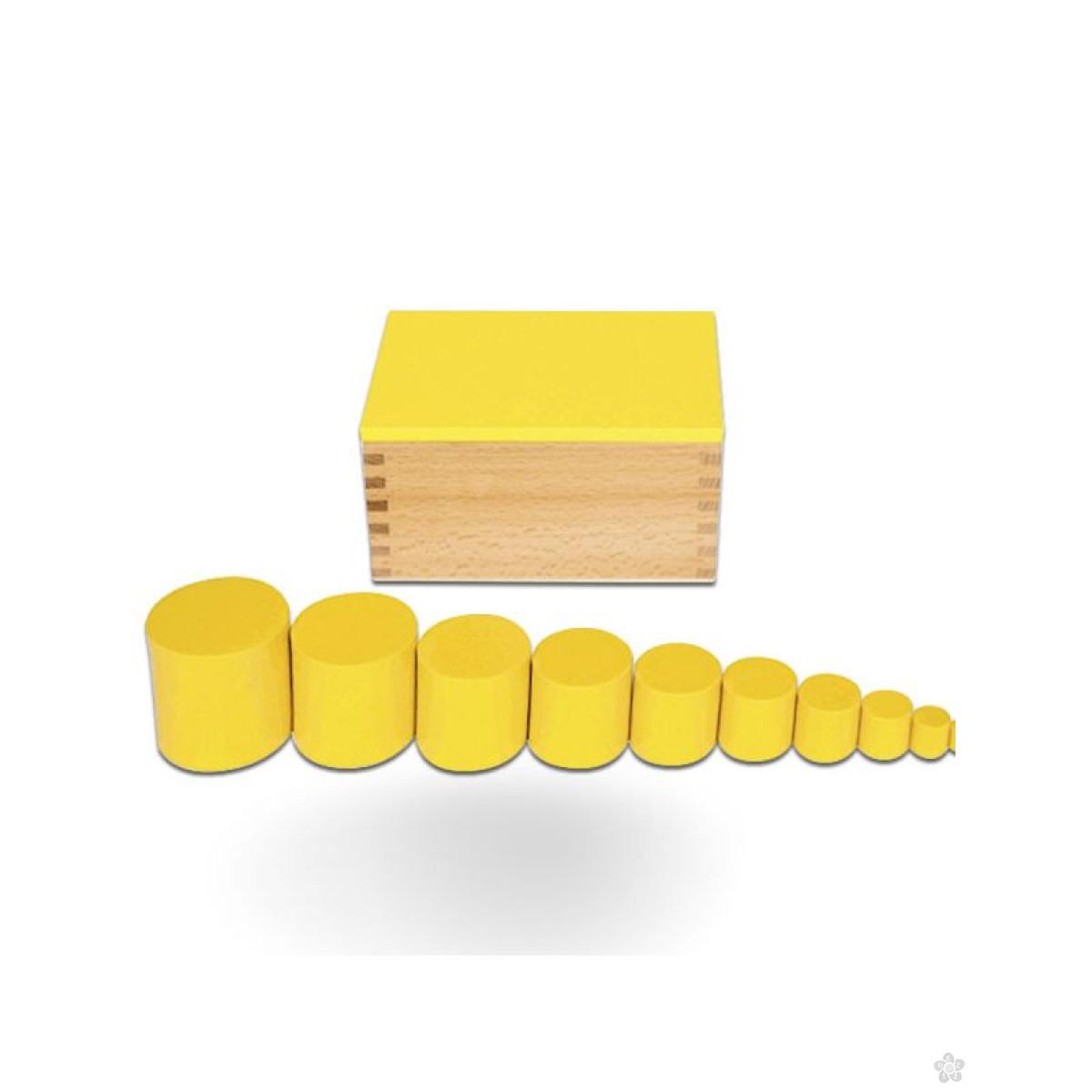 Montesori kutija sa cilindrom-žuta, HTS0045Y 