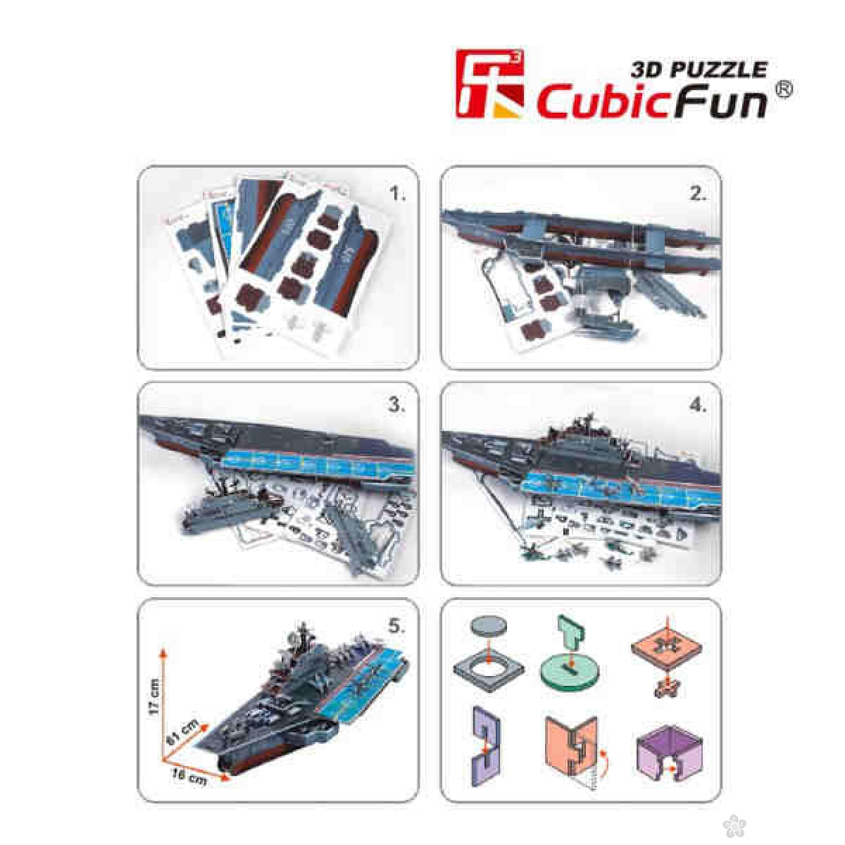 3D Puzzle Kiev Aircraft Carrier P186 