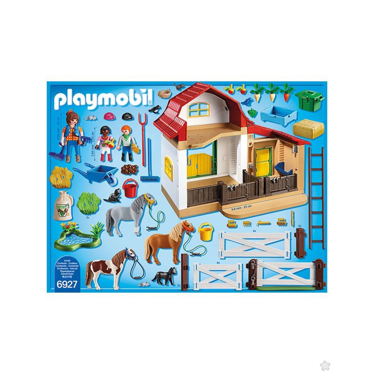 Poni farma Playmobil, 6927 