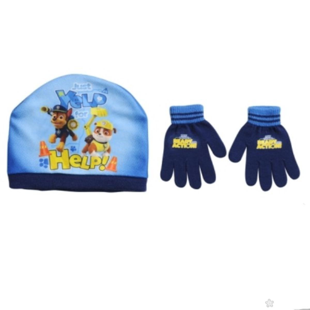 Zimski set kapa i rukavice Paw Patrol PT02206-1 