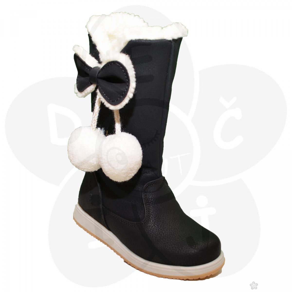 Čizme za devojčice, crne 