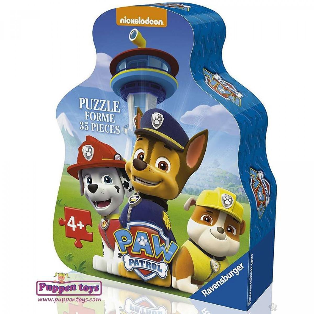 Ravensburger puzzle (slagalice) - Paw patrol puzle u obliku 