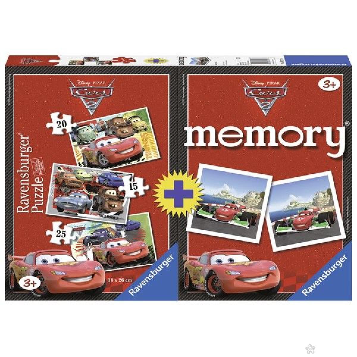 Ravensburger puzzle (slagalice) - Cars Memory RA07227 