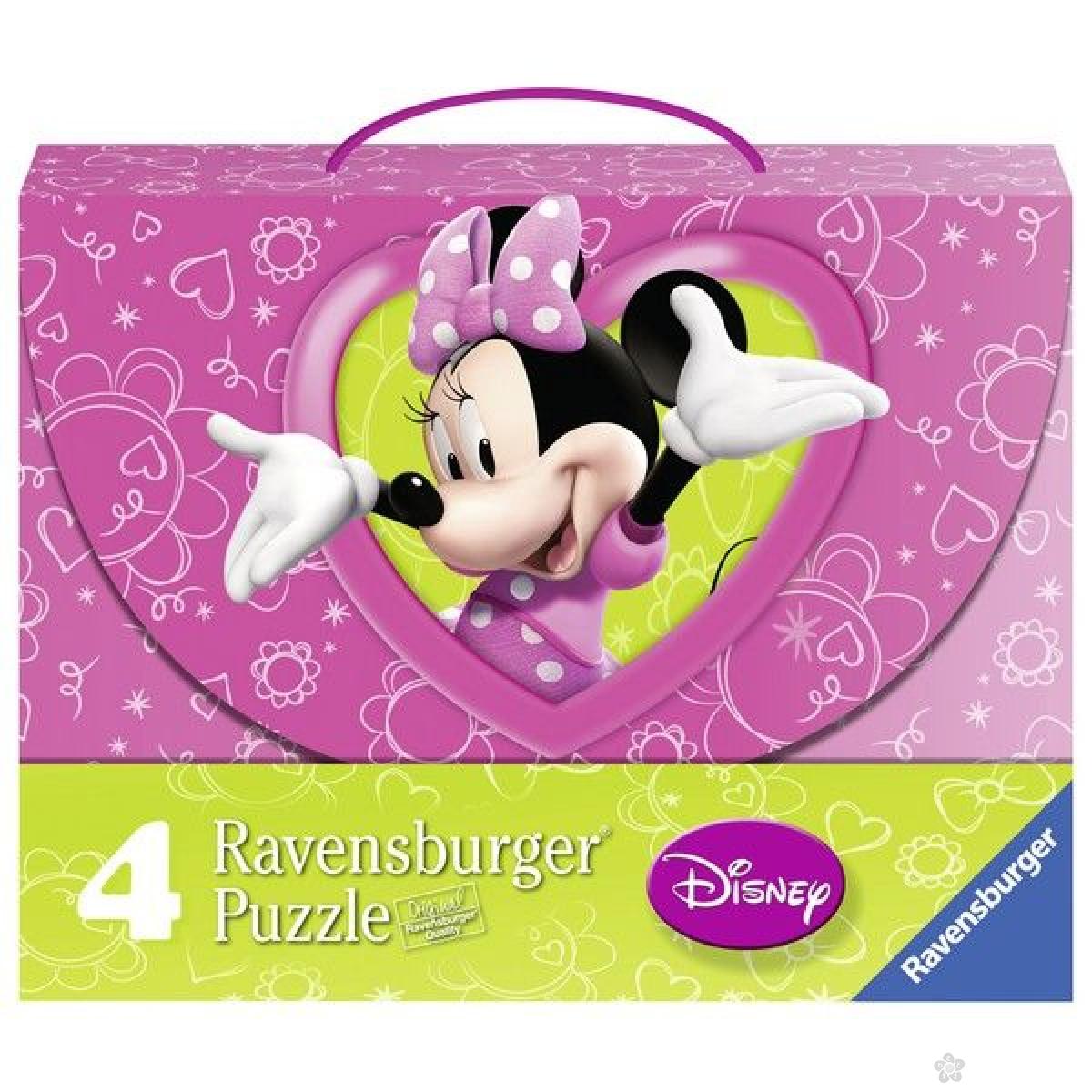 Ravensburger puzzle (slagalice) - Minnie Mouse kofercic RA07283 