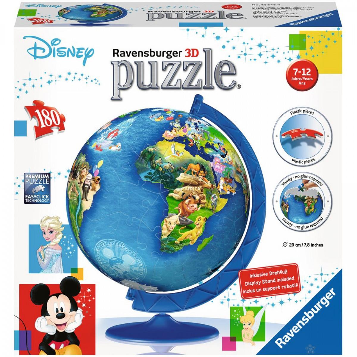 Ravensburger 3D puzzle (slagalice) - Dečija mapa sveta, RA12343 