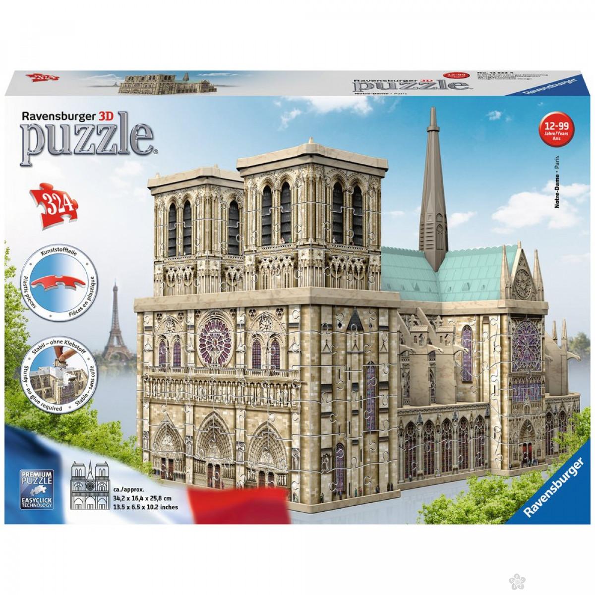 Ravensburger 3D puzzle Notre Dame, RA12523 