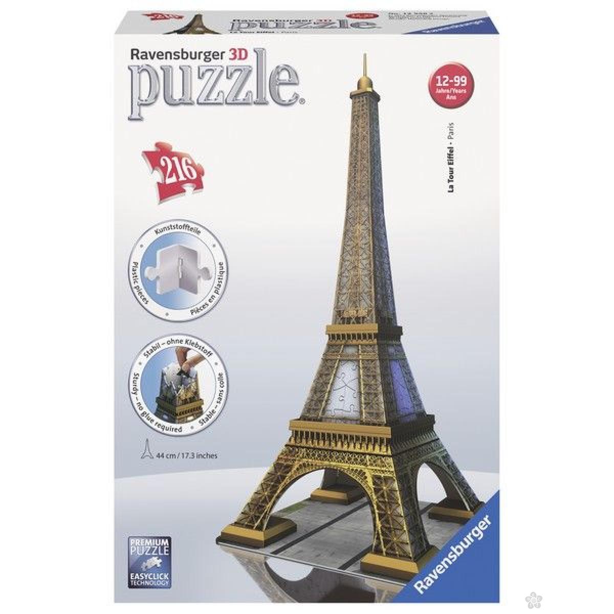 Ravensburger 3d Puzzle Slagalice Ajfelova Kula Ra12556 Decji Sajt