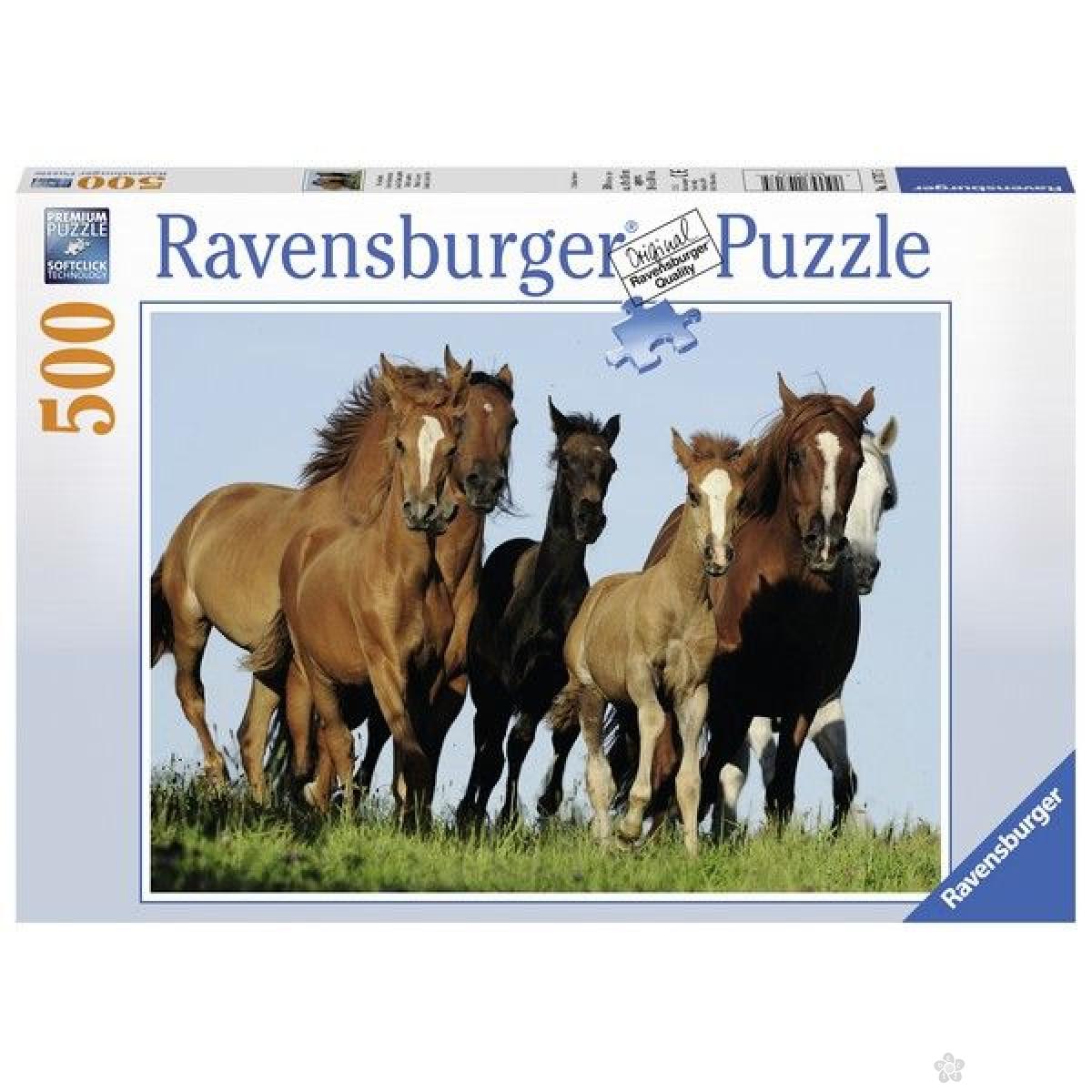 Ravensburger puzzle (slagalice) - Konji u galopu RA14717 