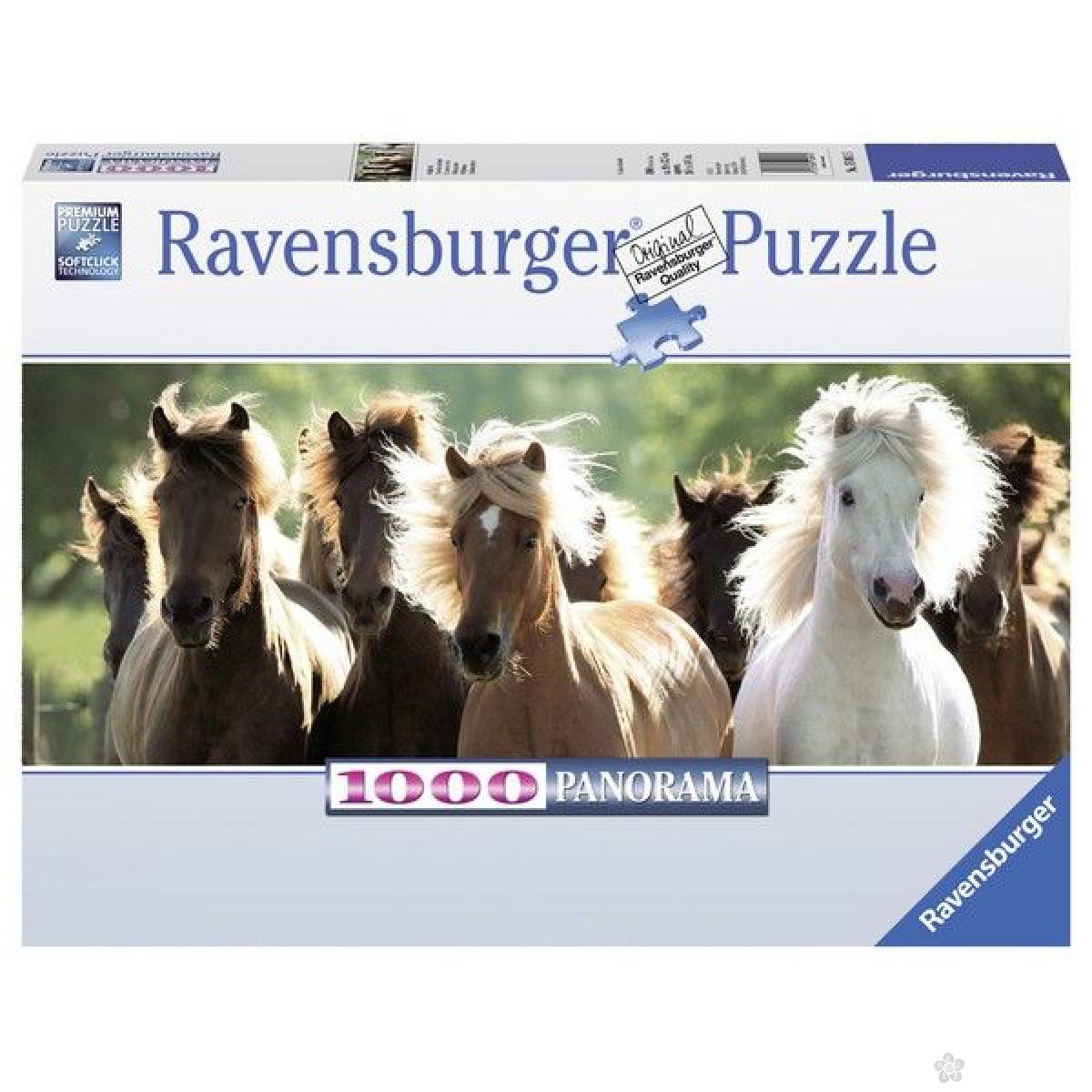 Ravensburger puzzle (slagalice) - Divlji konji panorama RA15091 