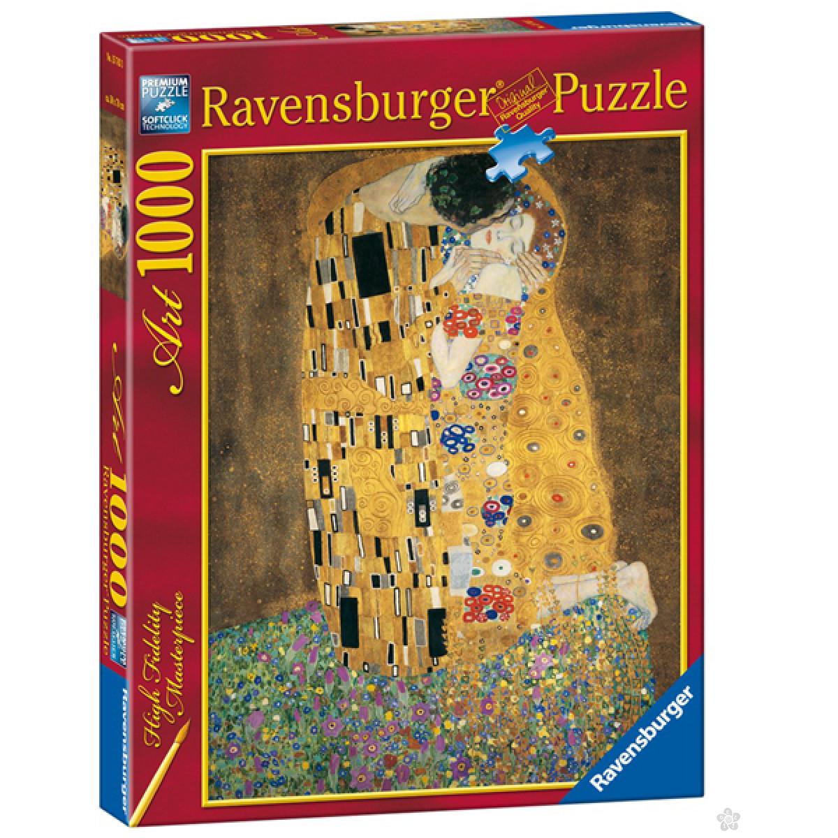 Ravensburger puzzle (slagalice) - Klimt: Poljubac RA15743 