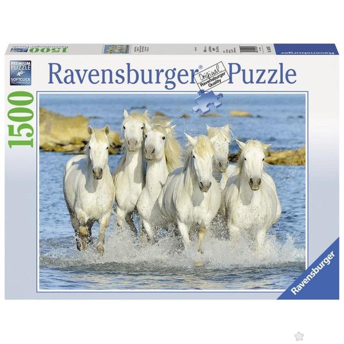 Ravensburger puzzle (slagalice) - Beo konj u galopu RA16285 