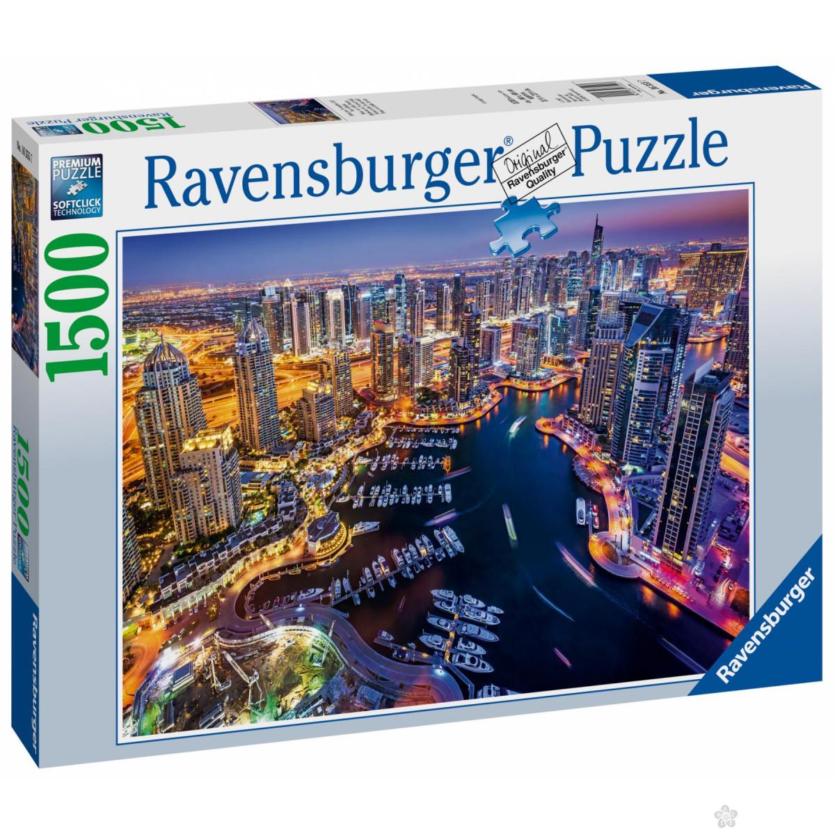 Ravensburger puzzle (slagalice) - Dubai noću, RA16355 