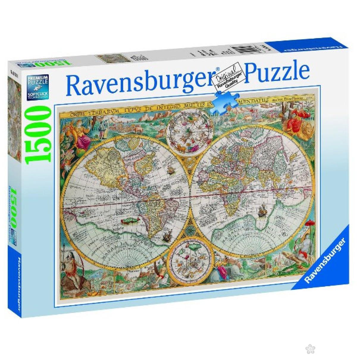 Ravensburger puzzle (slagalice) - Istorijska mapa, RA16381 