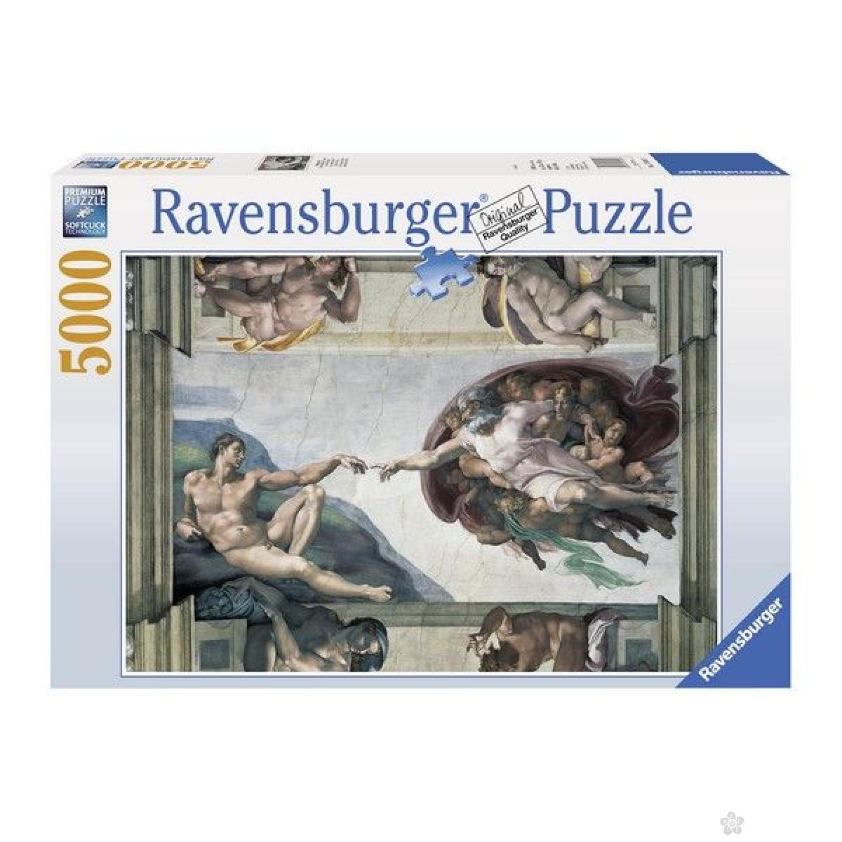 Ravensburger puzzle (slagalice) - Michelangelo: The Creation of Adam RA17408 