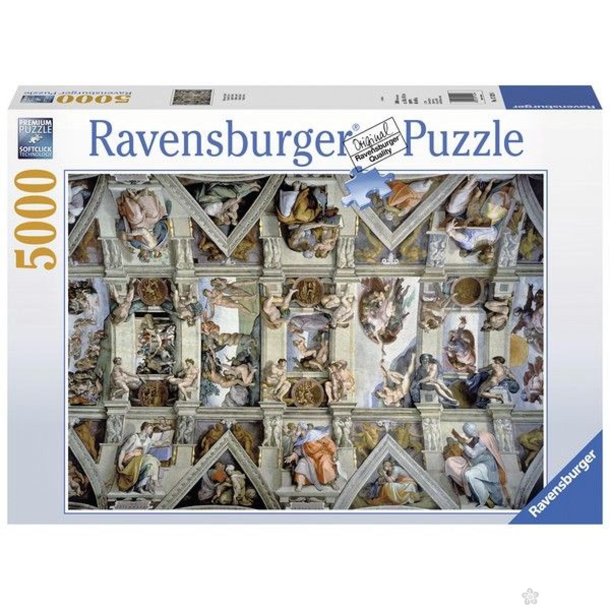 Ravensburger puzzle (slagalice) - Sikstinska kapela RA17429 