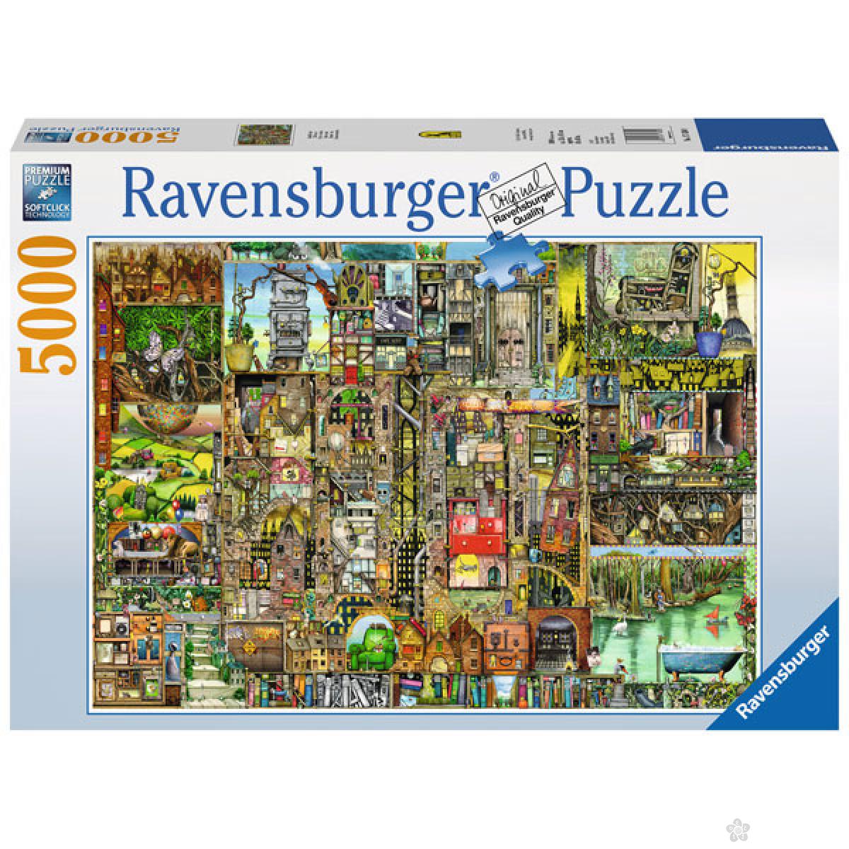 Ravensburger puzzle (slagalice)- Bizarre Town 5000 komada, RA17430 