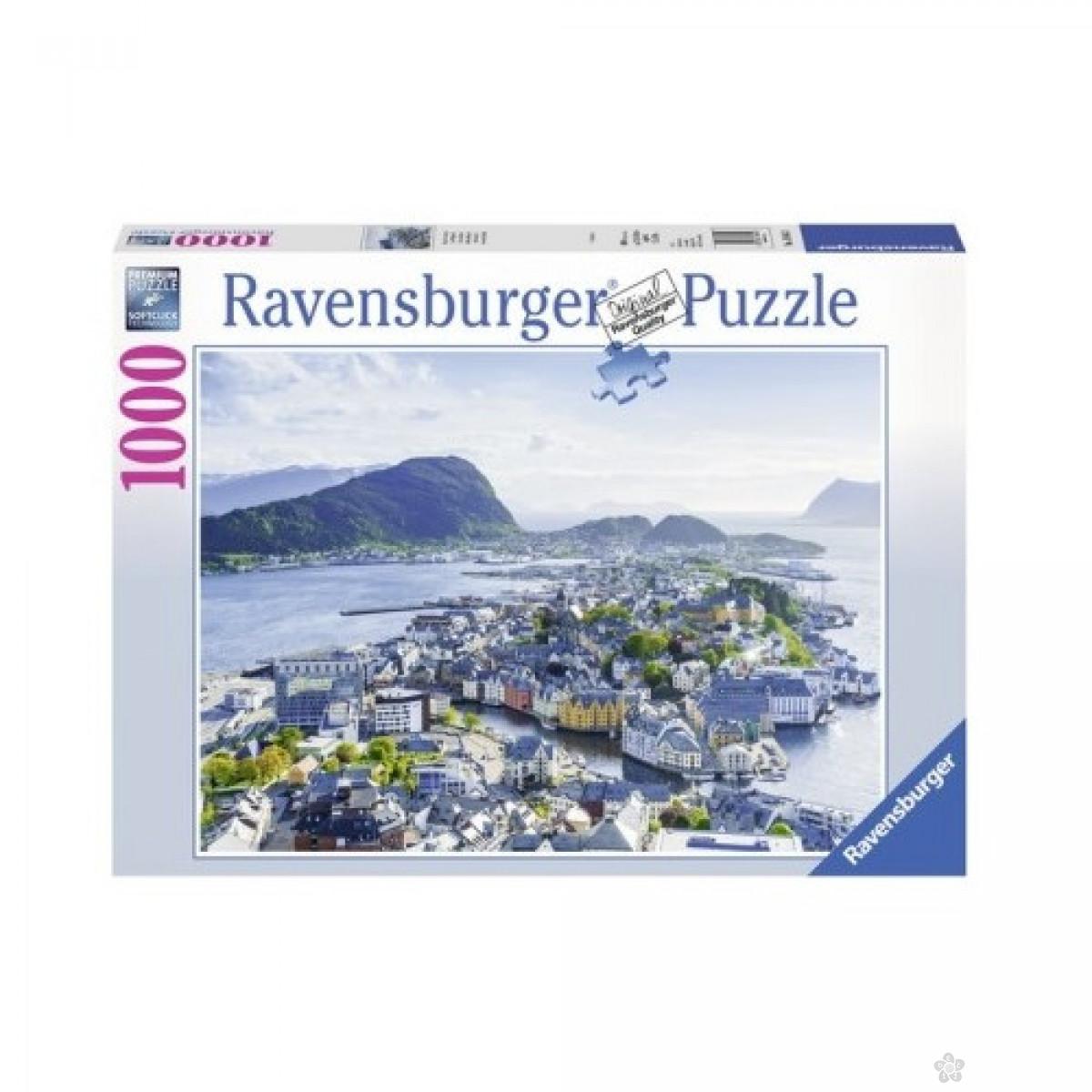 Ravensburger puzzle (slagalice) - Pogled na Alesund, RA19844 