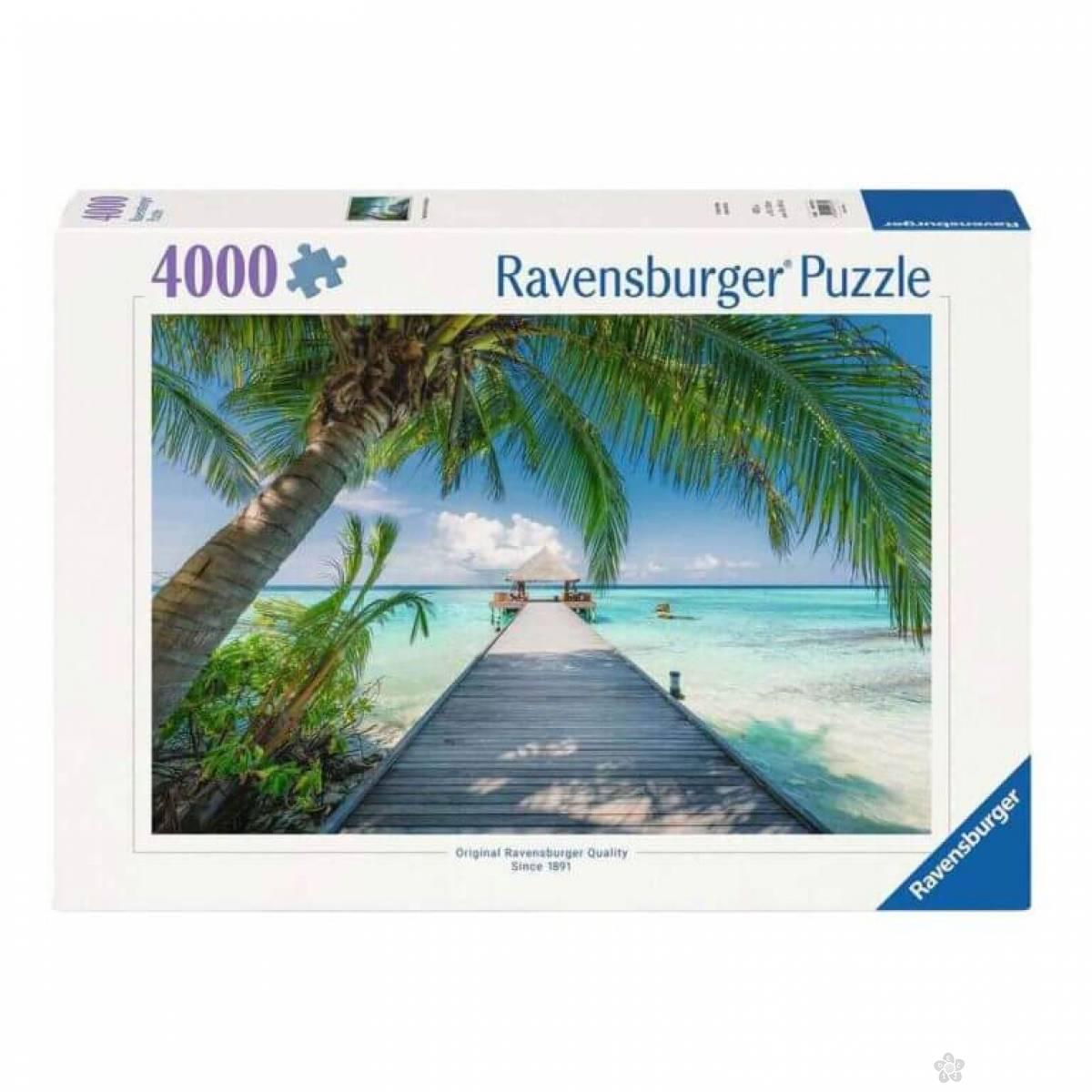 Ravensburger puzzle Plaža snova na Maldivima RA12001737 