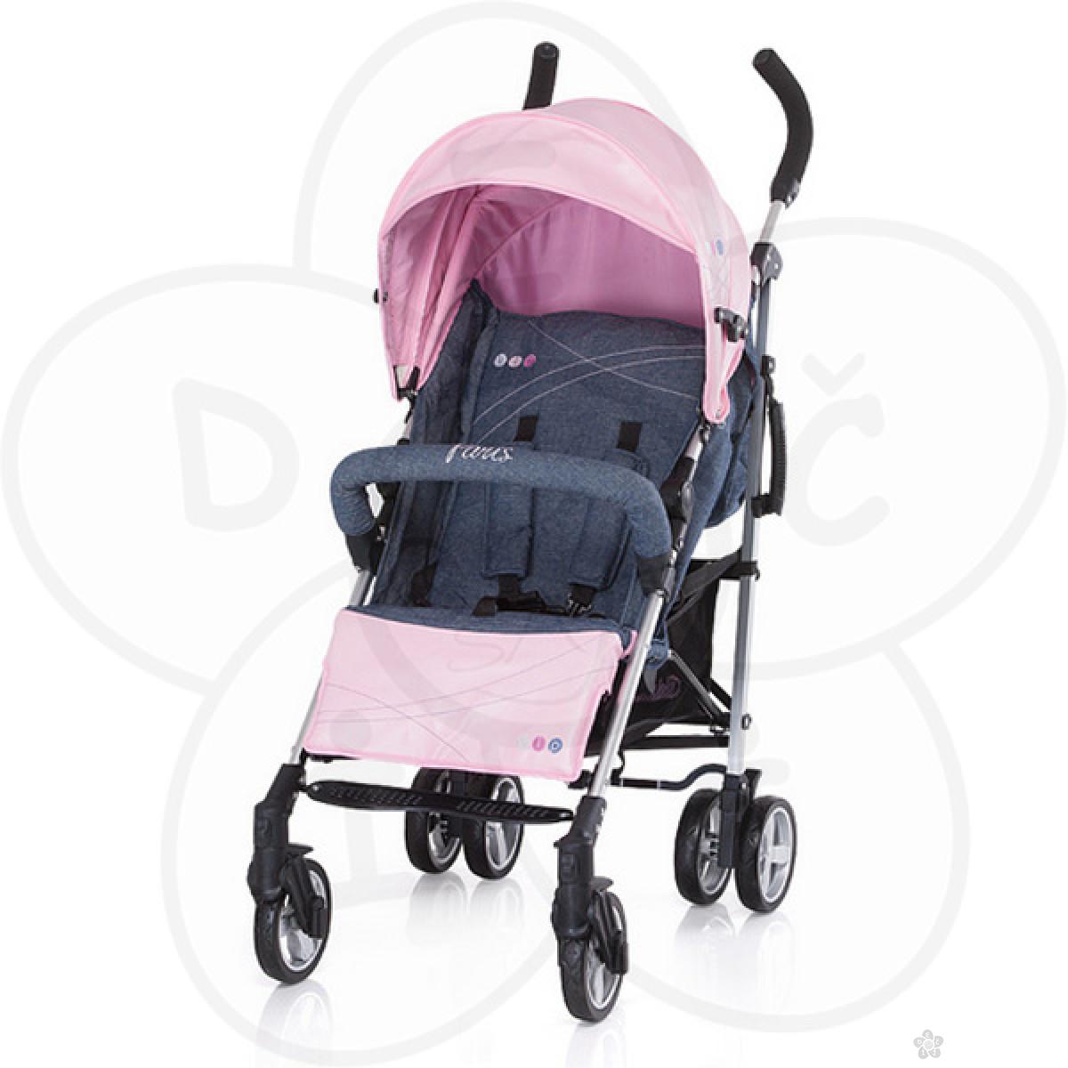 Dečija kišobran kolica VIP Chipolino Paris, pink 