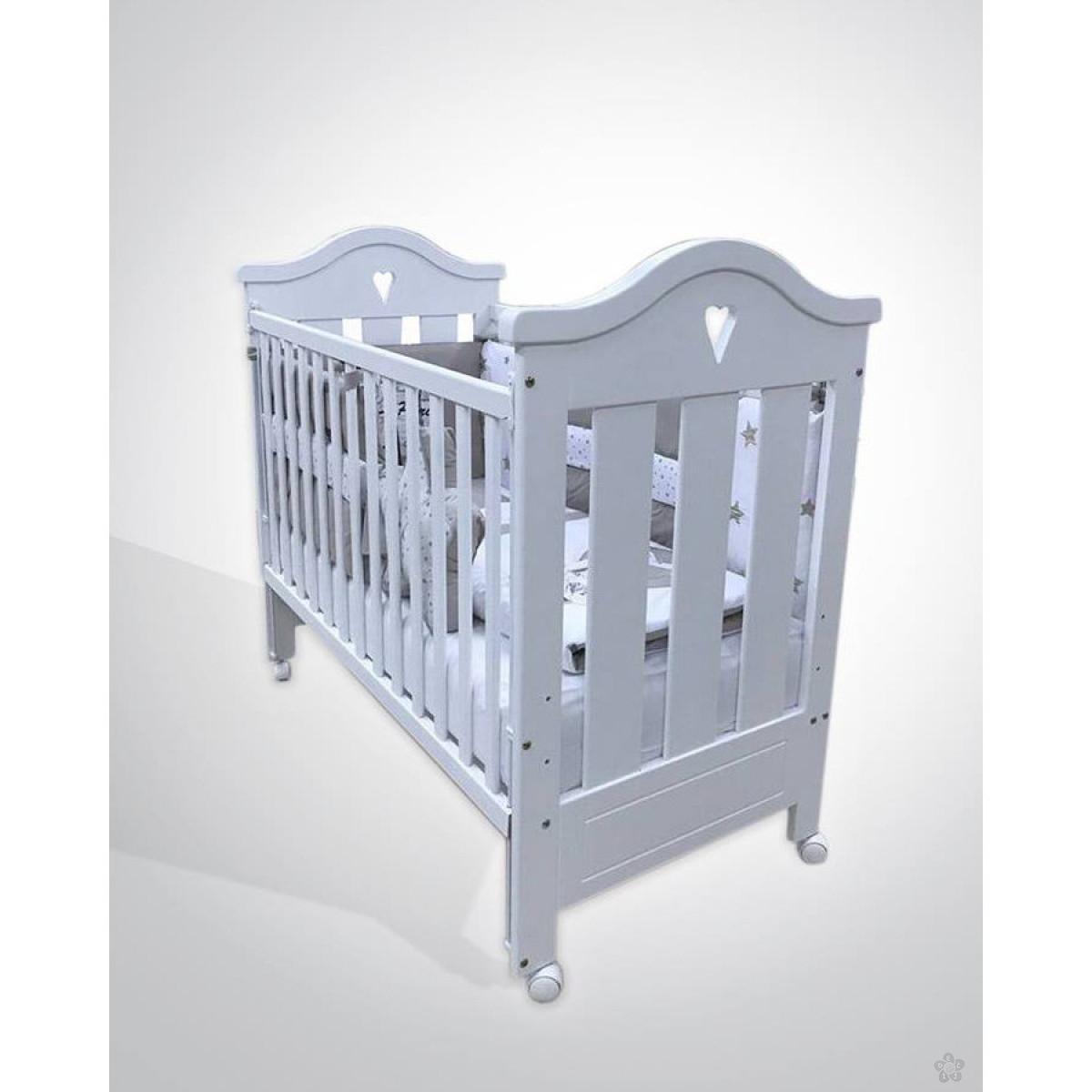 Krevetac za bebe Srce, sa fiokom, Z-33 