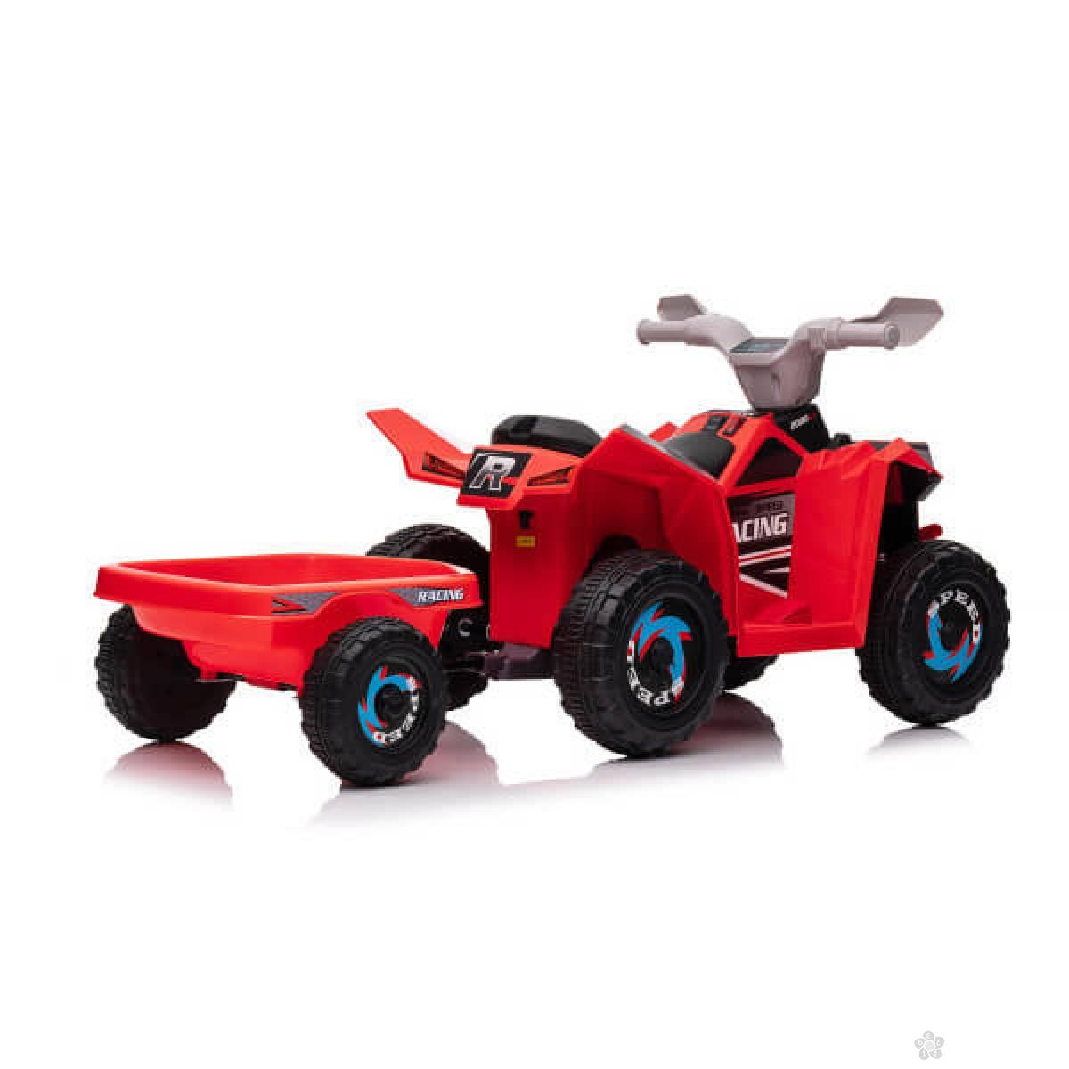 ATV na baterije sa prikolicom TS-039AT crveni 
