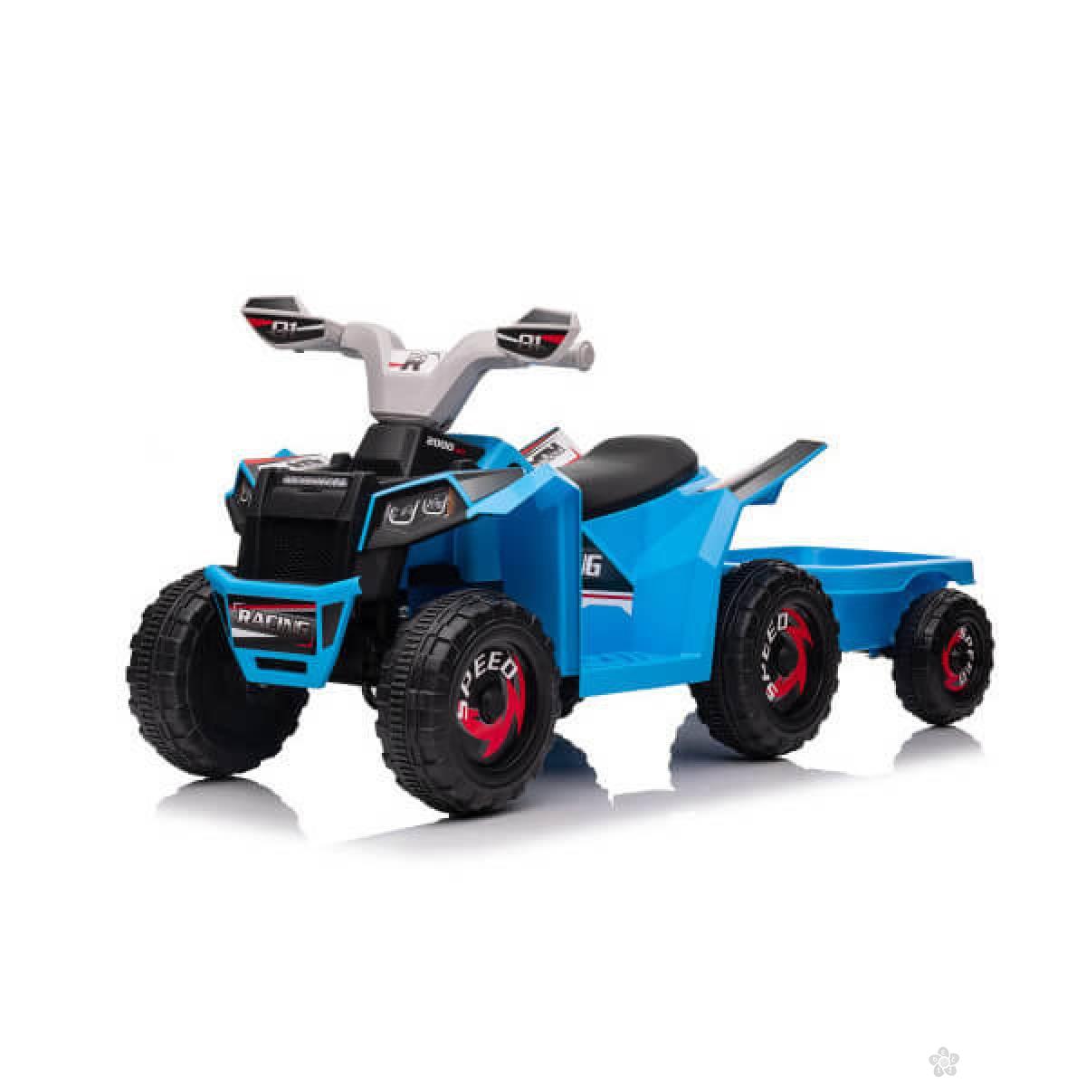 ATV na baterije sa prikolicom TS-039AT plavi 