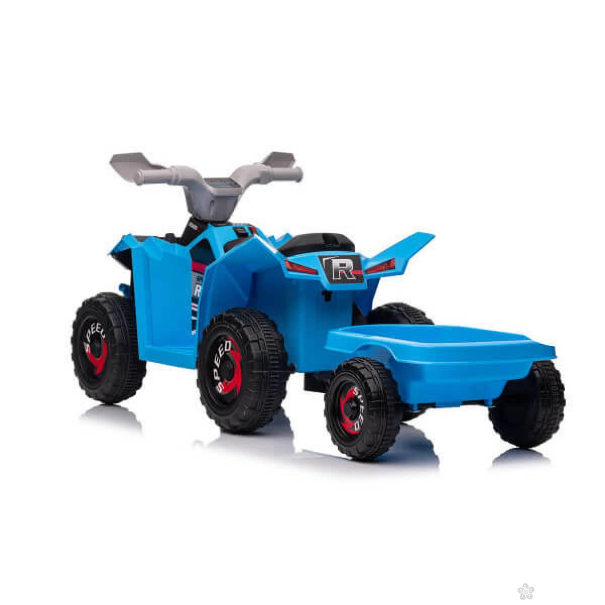 ATV na baterije sa prikolicom TS-039AT plavi 