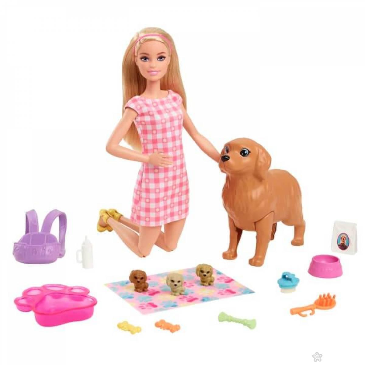 Barbie i kuca sa mladuncima HCK75 