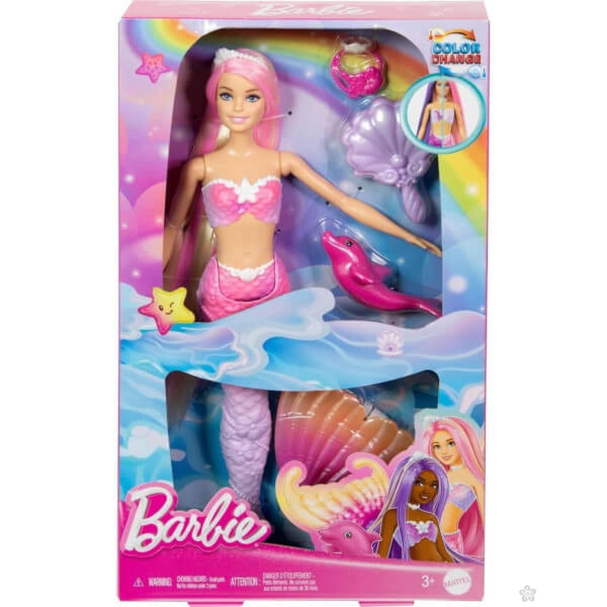 Barbie lutka Color Change Sirena HRP97 