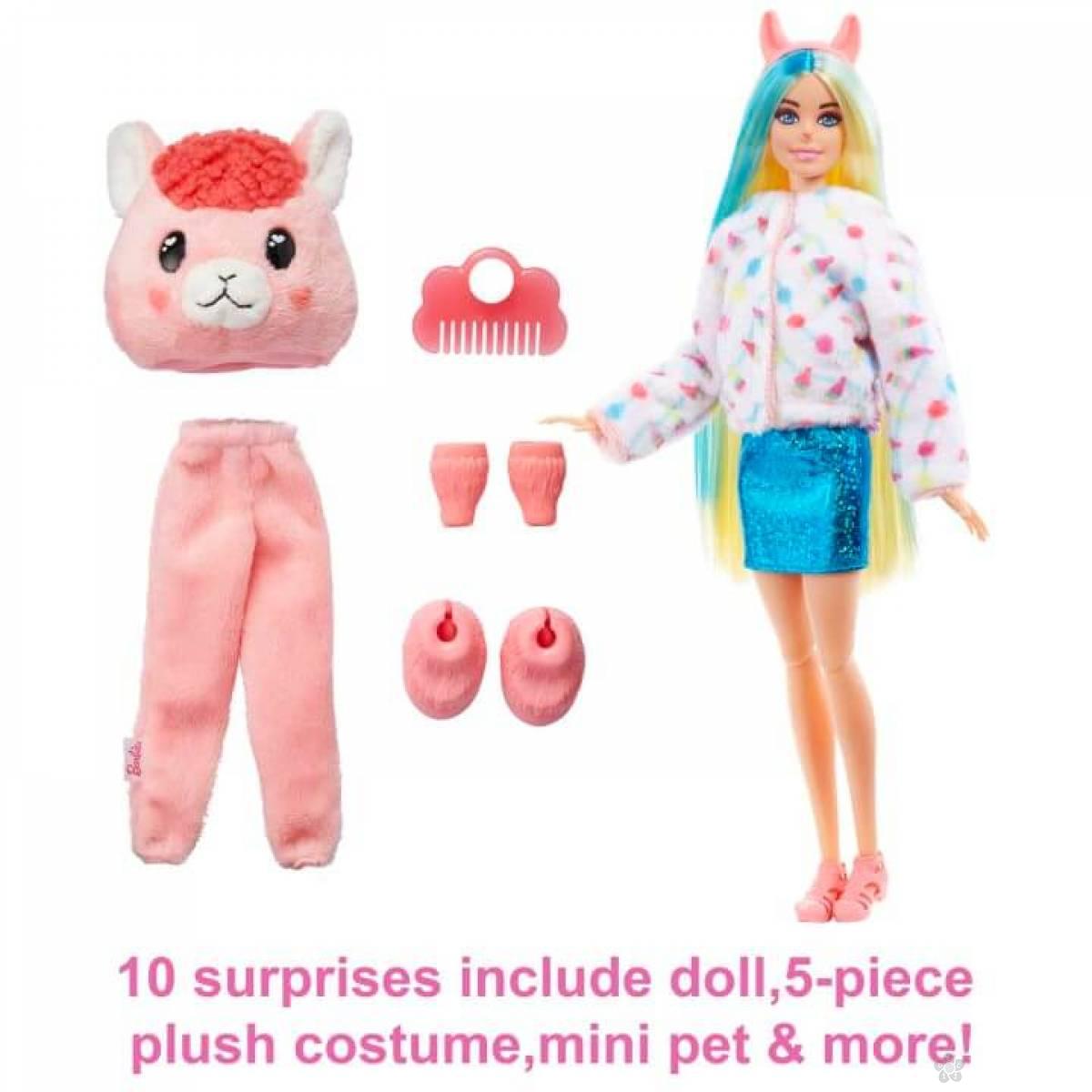 Barbie lutka Color Reveal Lama HJL60 