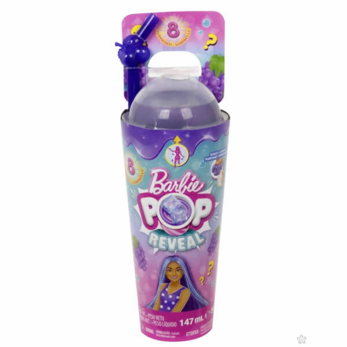 Barbie lutka Pop Reveal Koktel od grožđa HNW44 