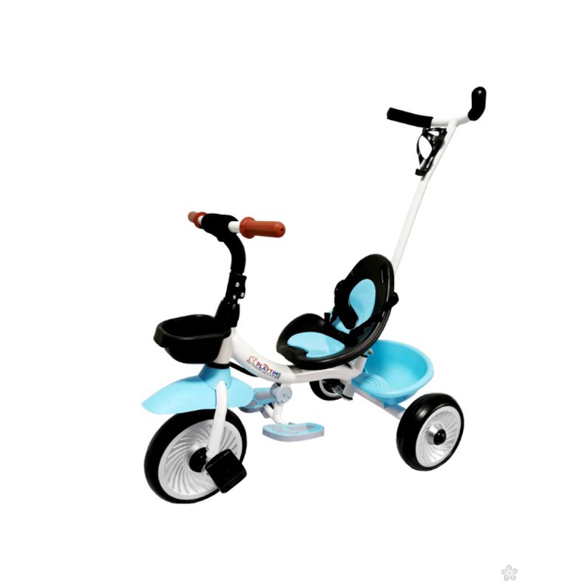 Tricikl  sa ručicom za guranje model 429 plavi 