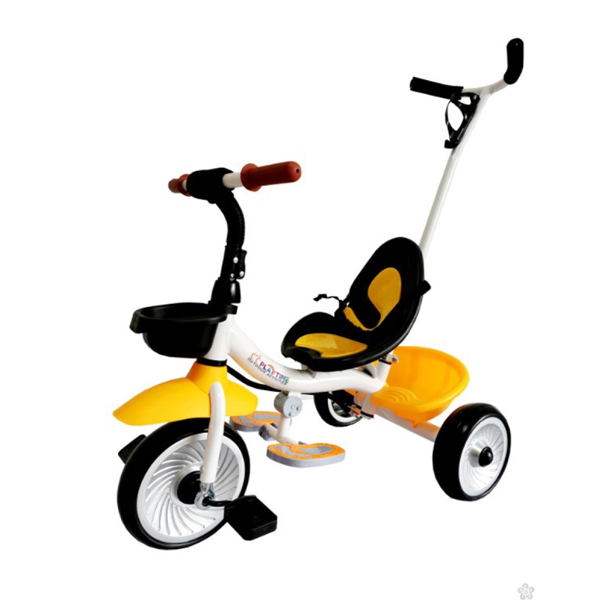 Tricikl  sa ručicom za guranje model 429 žuti 