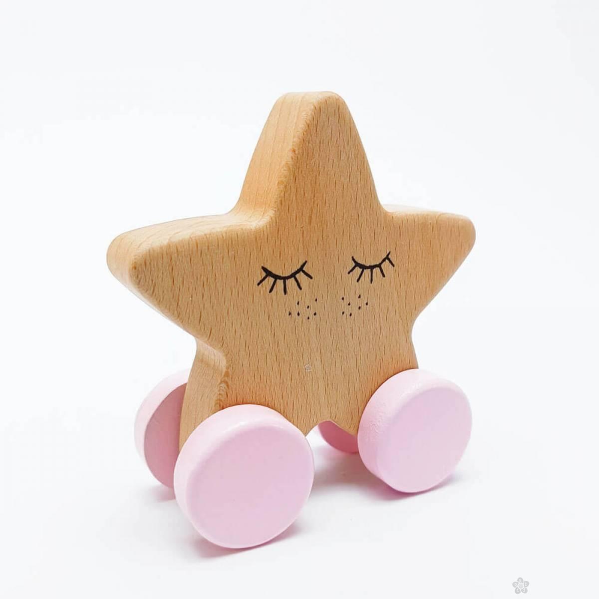 Drvena igračka zvezda 