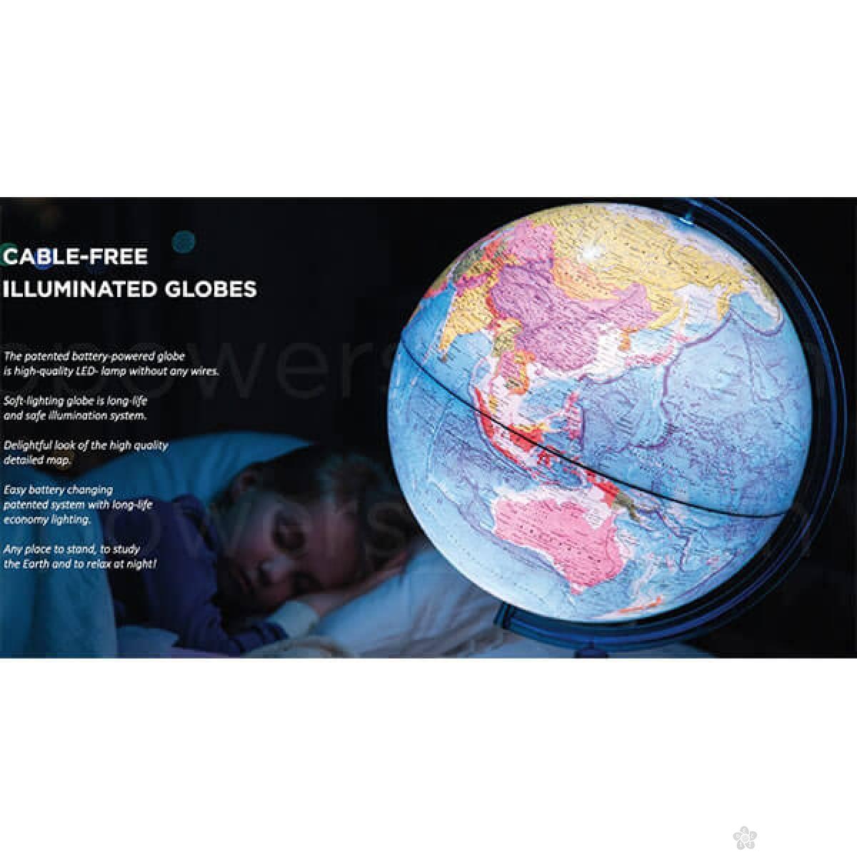 Globus lampa Blue Link 20cm 28368 