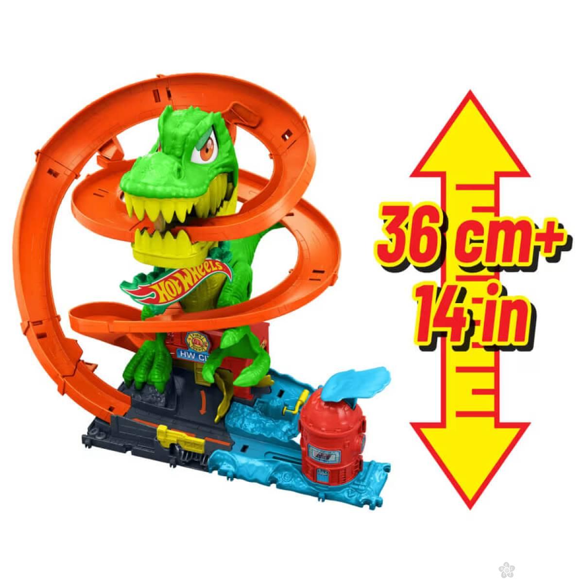 Hot Wheels city t-rex vatrogasna stanica JBM73 