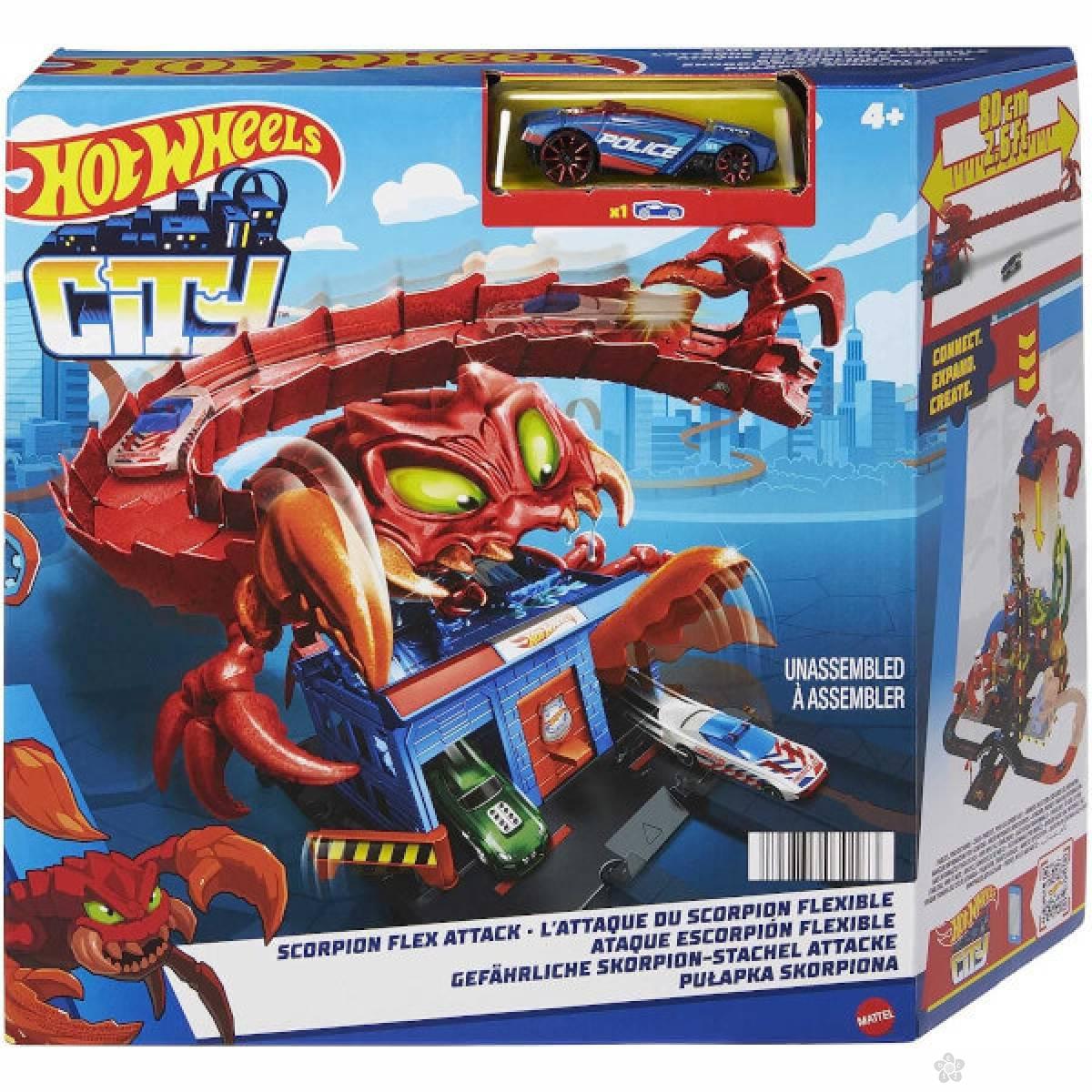 Hot Wheels Grad - City set Škorpion HDR29 
