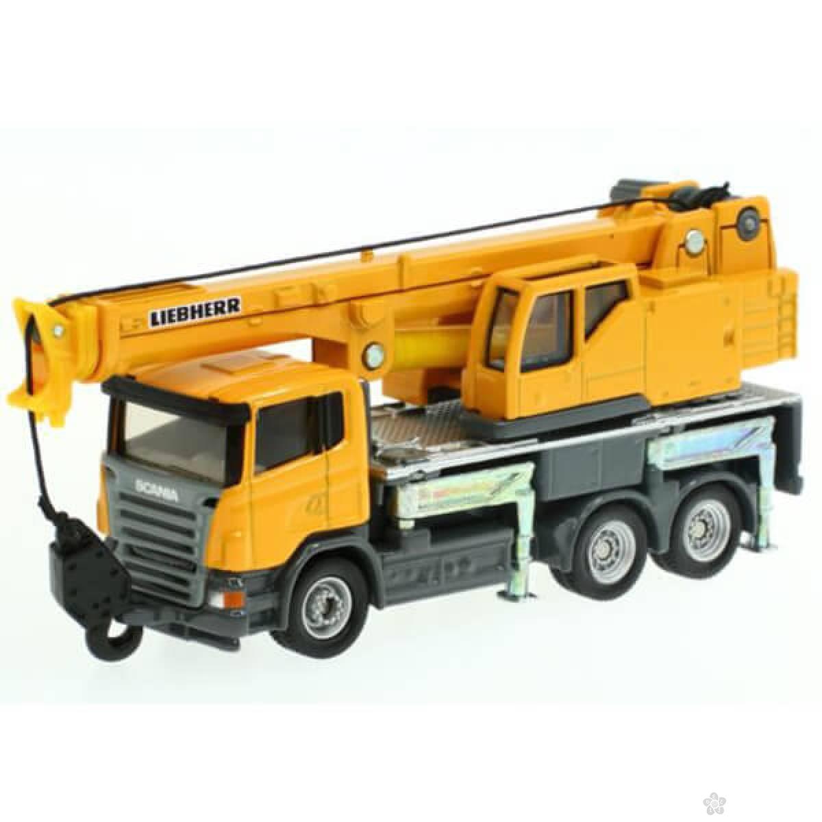 Kamion Scania sa dizalicom Liebherr 1859 