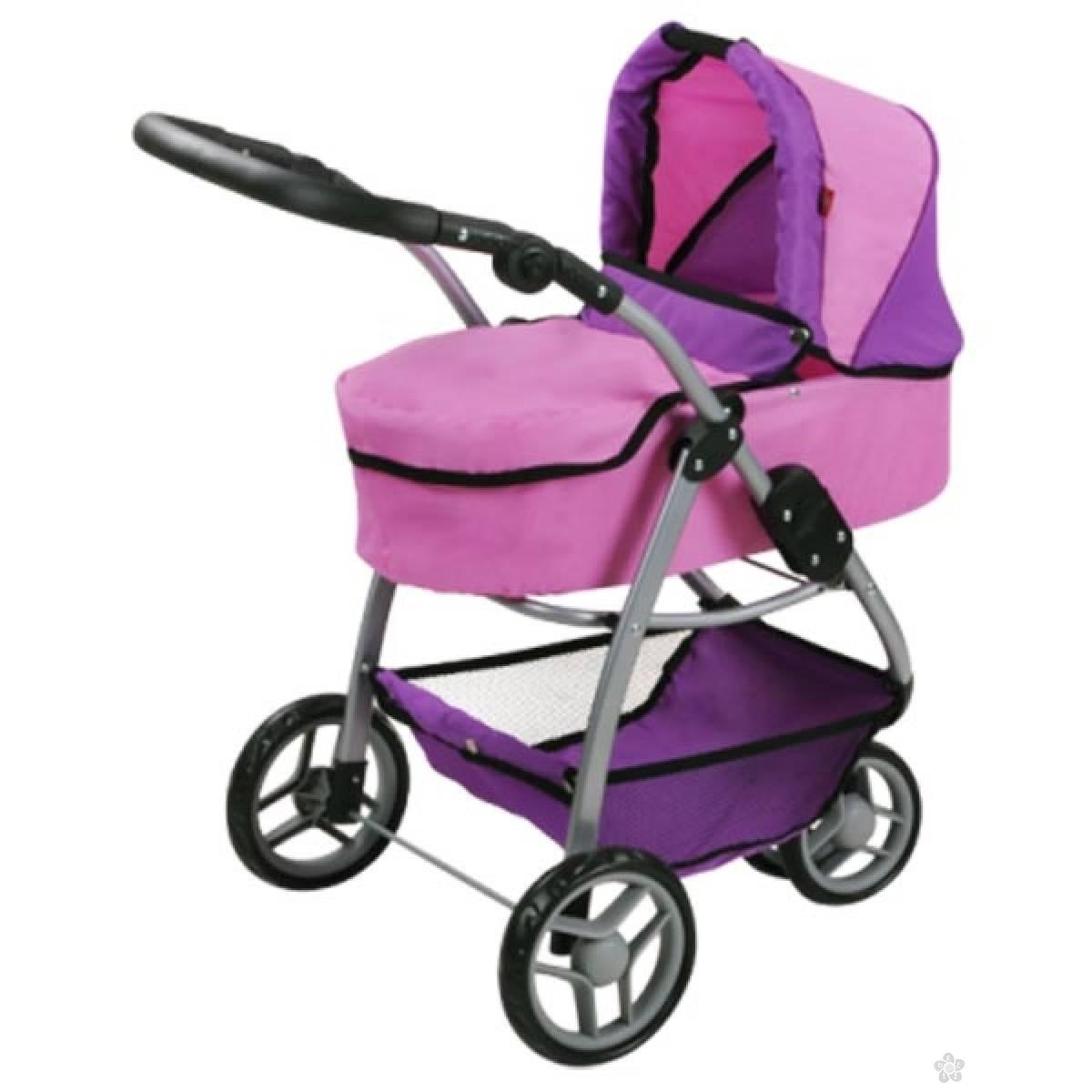 Kolica za lutke Knorr Toys Cico Pink Purple 90446 