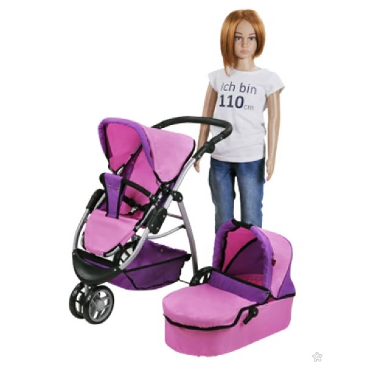 Kolica za lutke Knorr Toys Cico Pink Purple 90446 