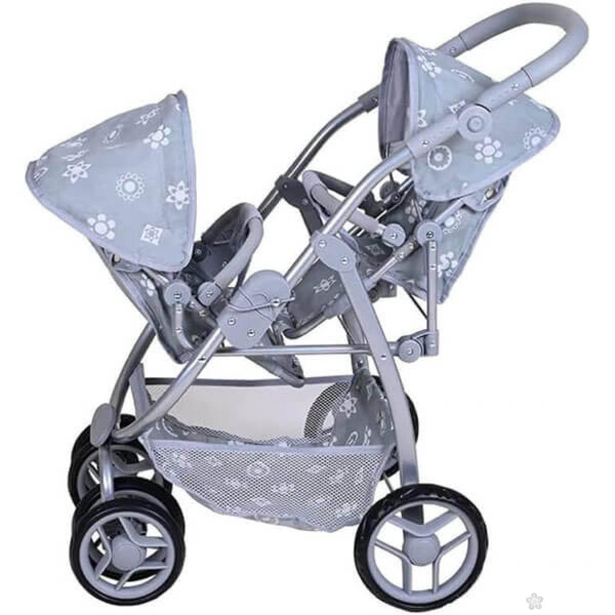 Kolica za lutke Milo Royal grey 164408 