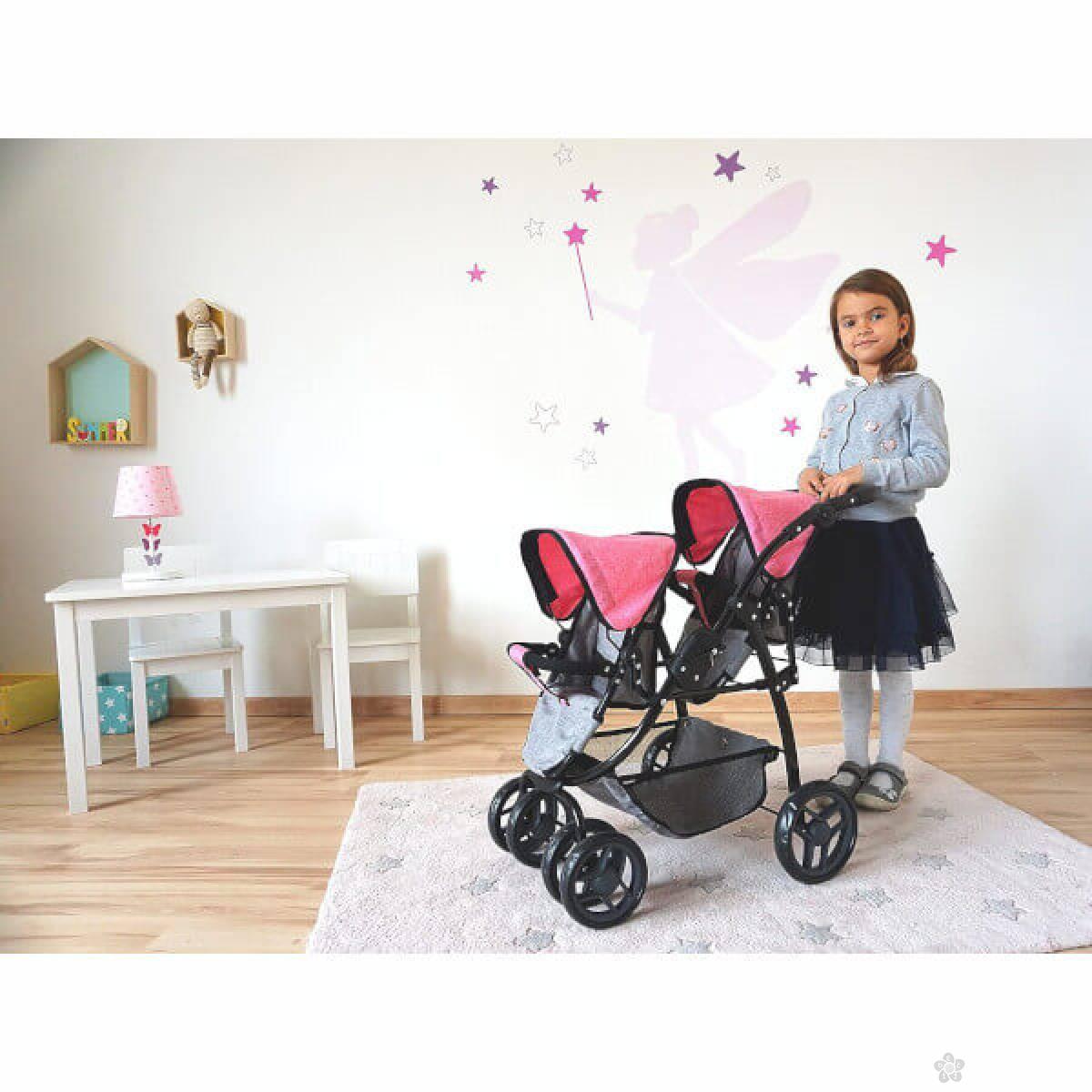 Kolica za lutke Milo Twins 164224 