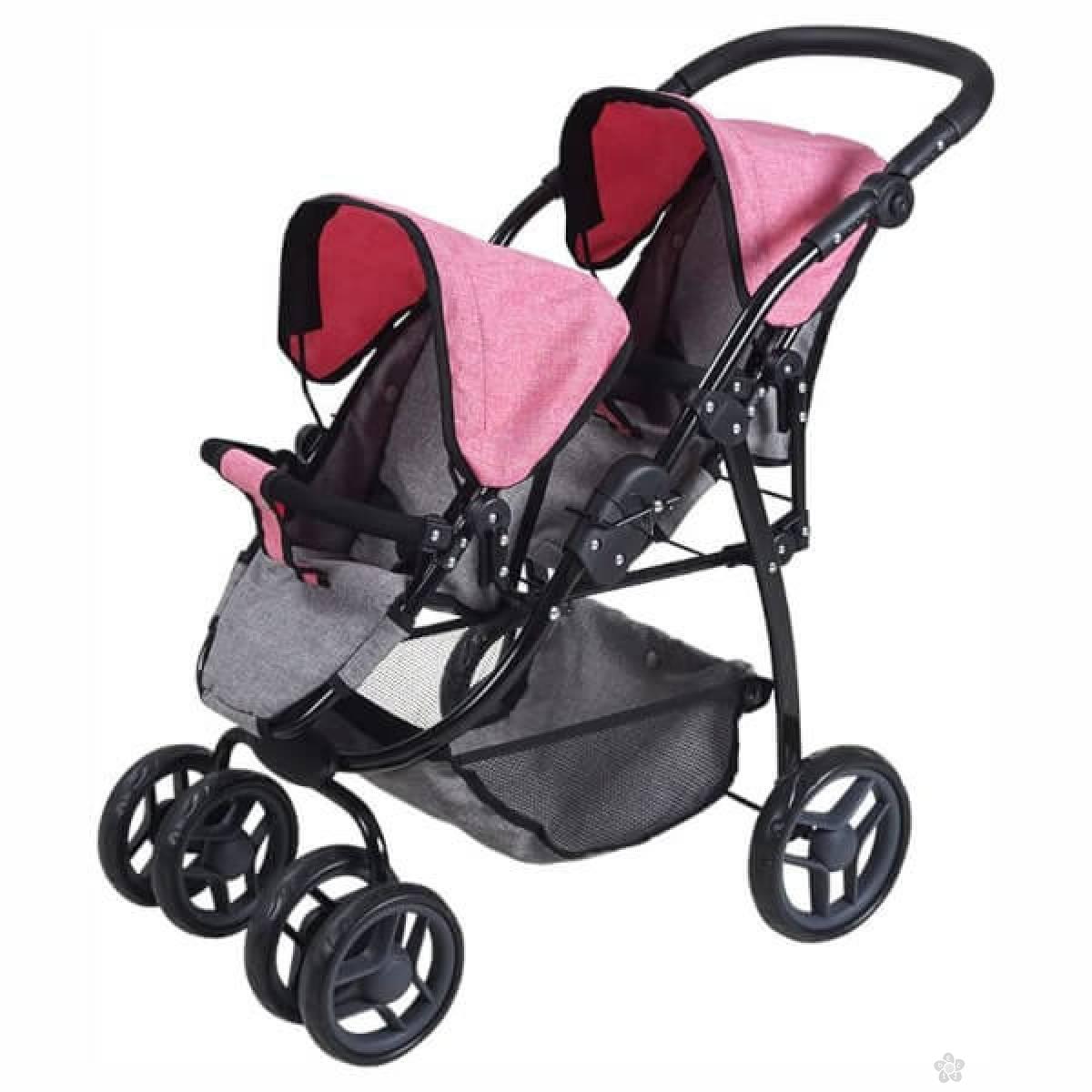 Kolica za lutke Milo Twins 164224 